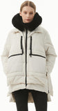 Women's Casual Hooded Middle Long Cotton-padded Coat - Nioor