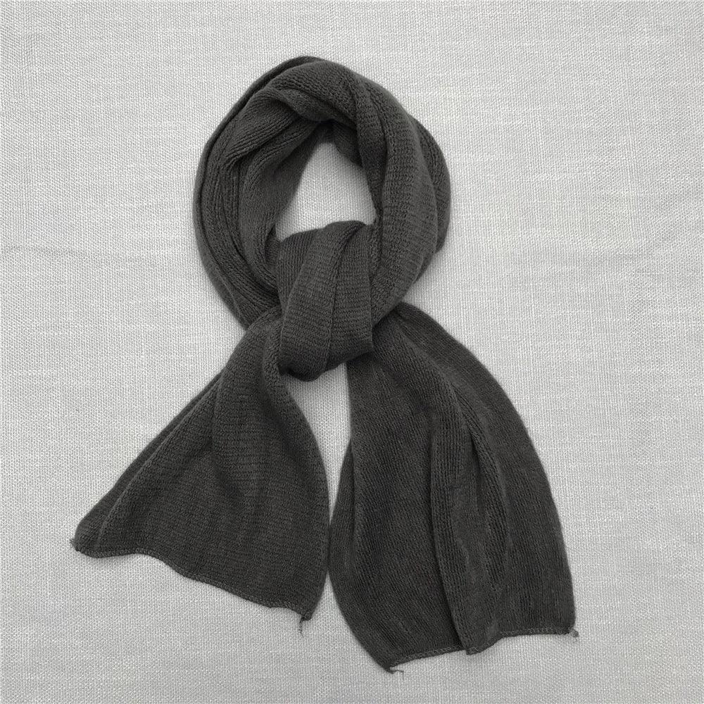 Winter Men's Solid Color Scarf Women's Shawl - Nioor