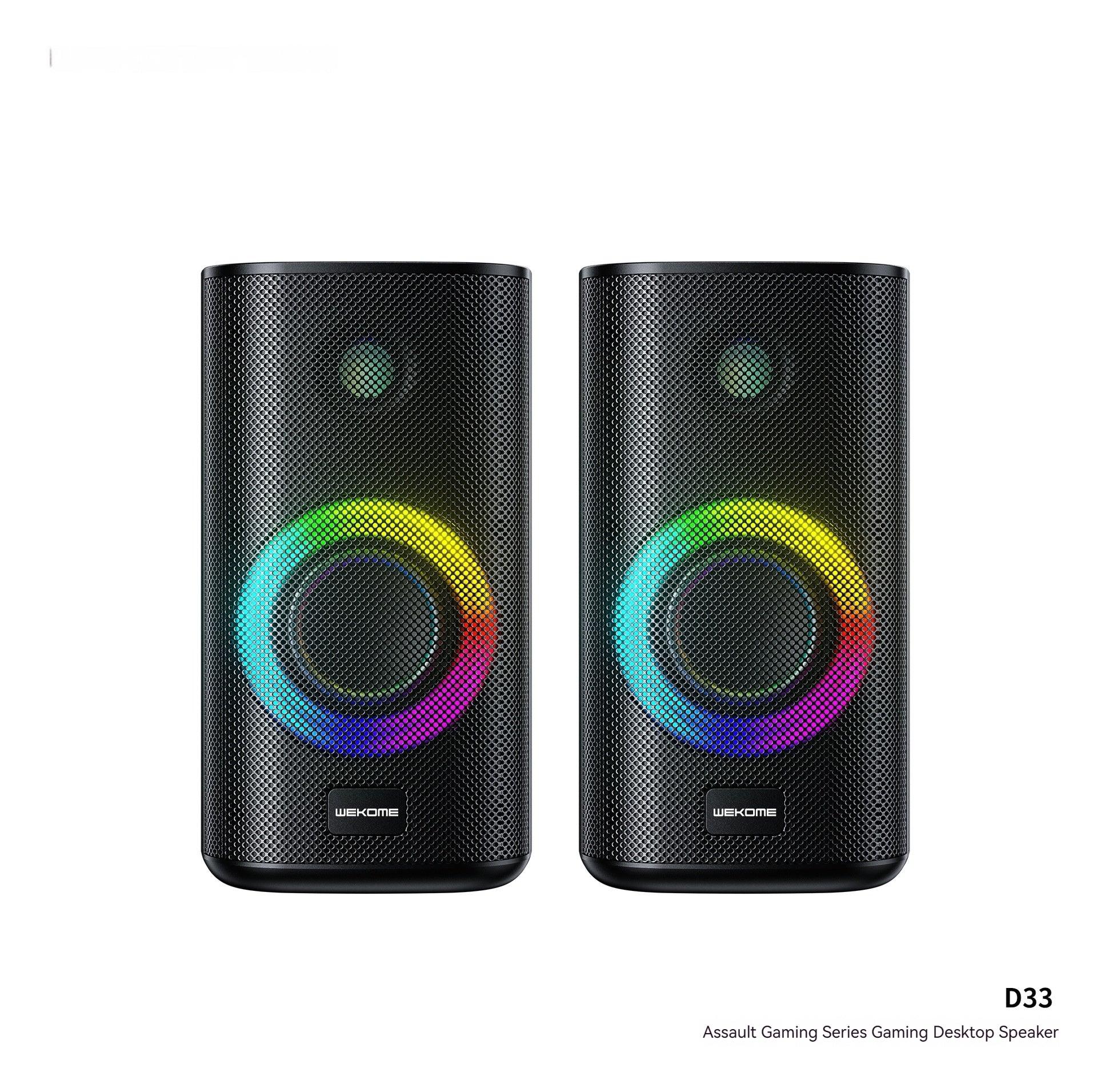 Game Colorful E-sports Desktop Bluetooth Speaker Dual Speaker Computer Stereo Speaker - Nioor