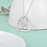 925 Sterling Silver Heart Ballerina Dancer Ballet Dance Pendant Necklace Dance Jewelry Gifts for Women - Nioor