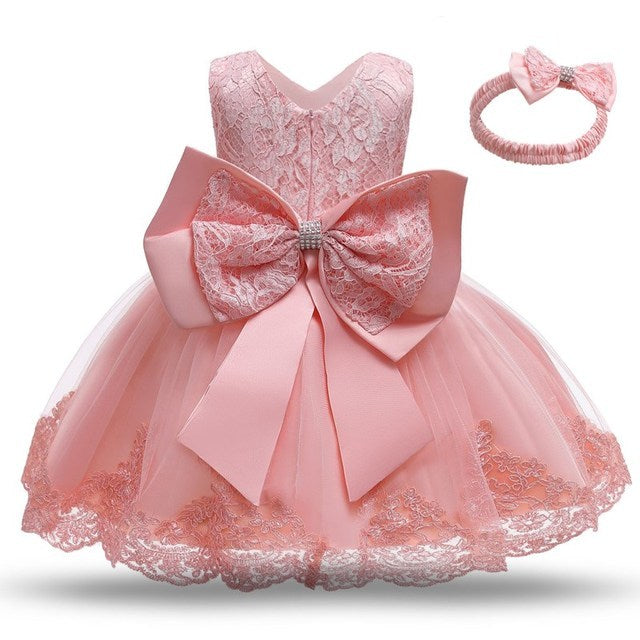 M Baby Girl Year Birthday Dress Newborn Christening Gown