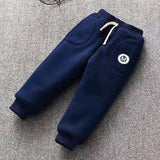 Free Shipping Baby Cotton Pants Ankle Banded Pants 0-6 Years Old Padded Fleece Trousers