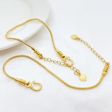 Ancient Style Alluvial Gold Diy Snake Bone Bracelet Beads Threading