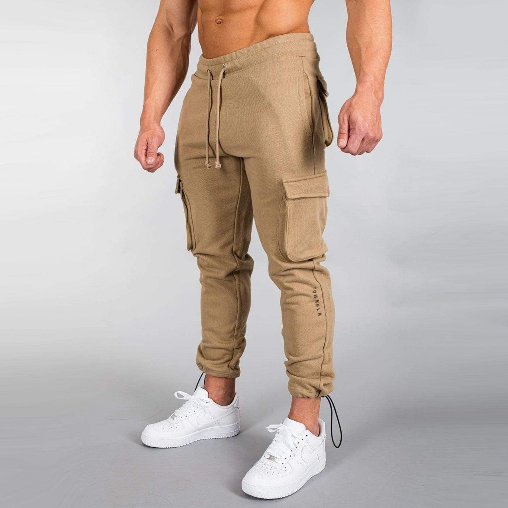 Muscle Stretch Slim Skinny Track Pants - Nioor