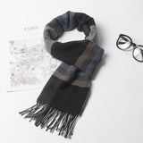 Stylish And Versatile Men's Plaid Warm Scarf - Nioor