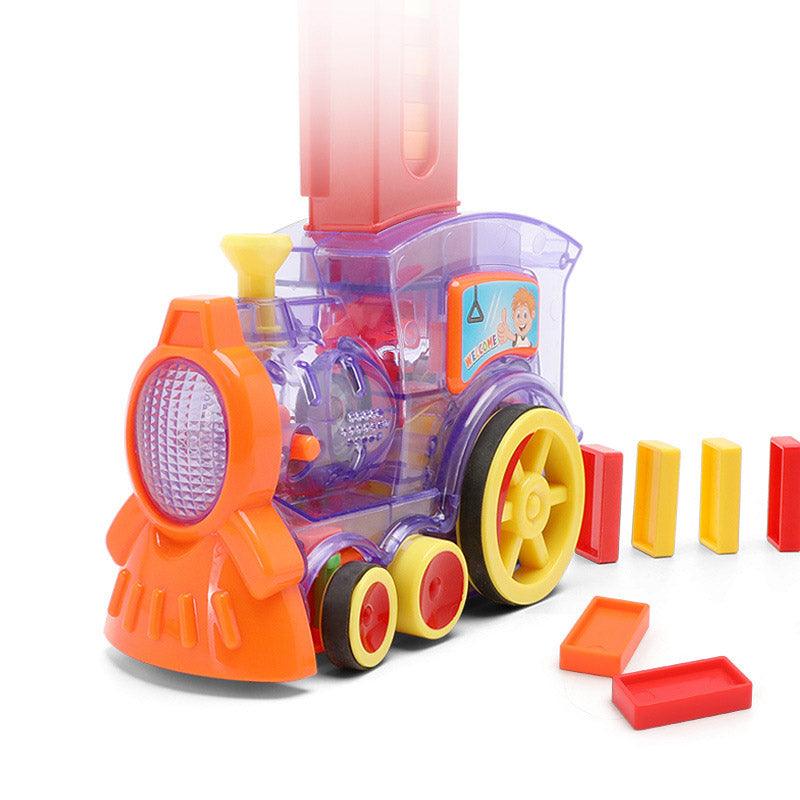 Domino Train Toys Baby Toys Car Puzzle Automatic Release Licensing Electric Building Blocks Train Toy - Nioor