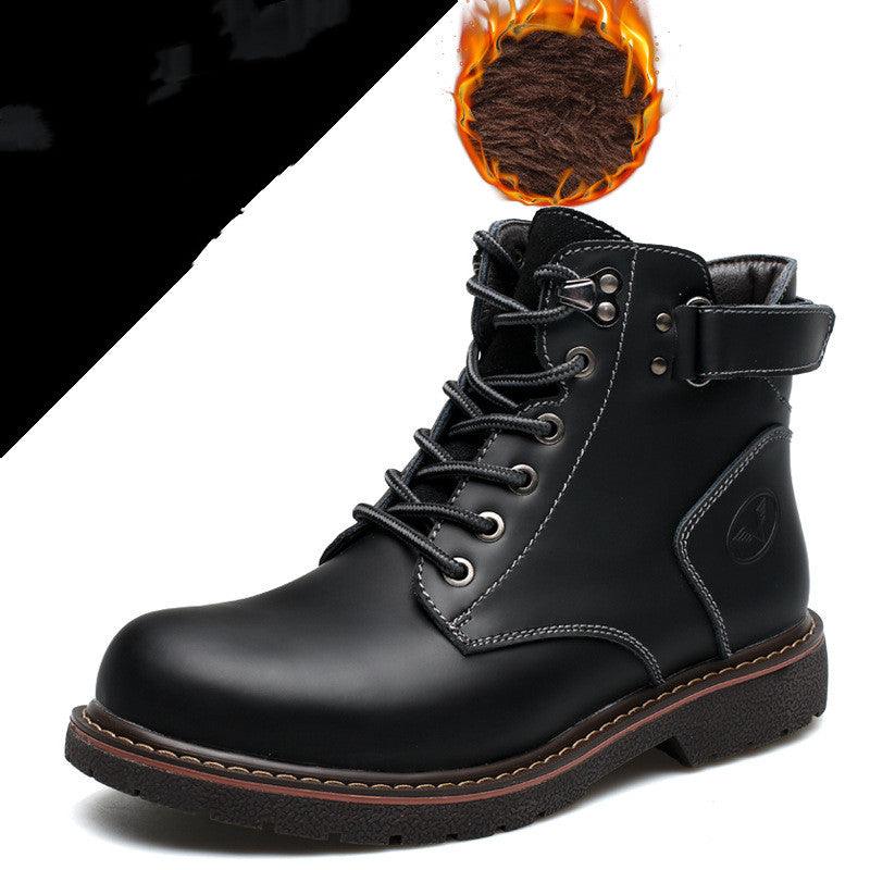 Fashion Men's Casual Mid-cut Leather Boots - Nioor