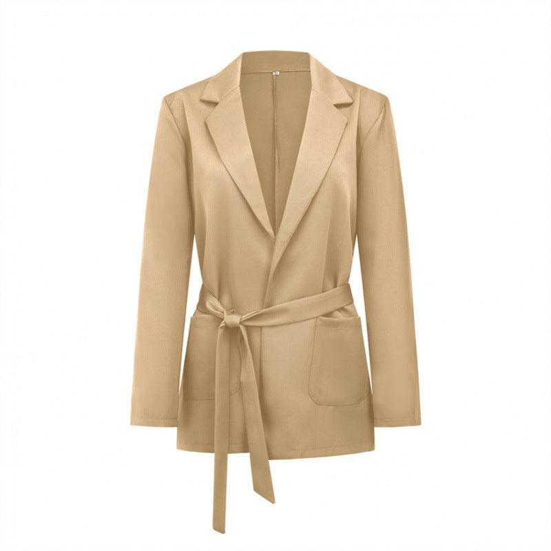 Women's Fashion Solid Color Coat - Nioor