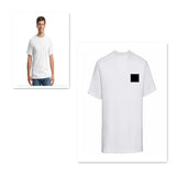 Cotton Round Neck T-shirt With Short Sleeves - Nioor