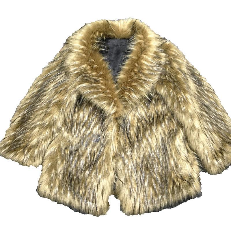 Women's Coat Fox Fur Overcoat Mid-length Korean Style Lapel Winter - Nioor