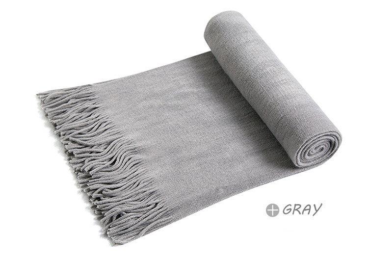 Boy Student's Winter Thick Cashmere Scarf - Nioor