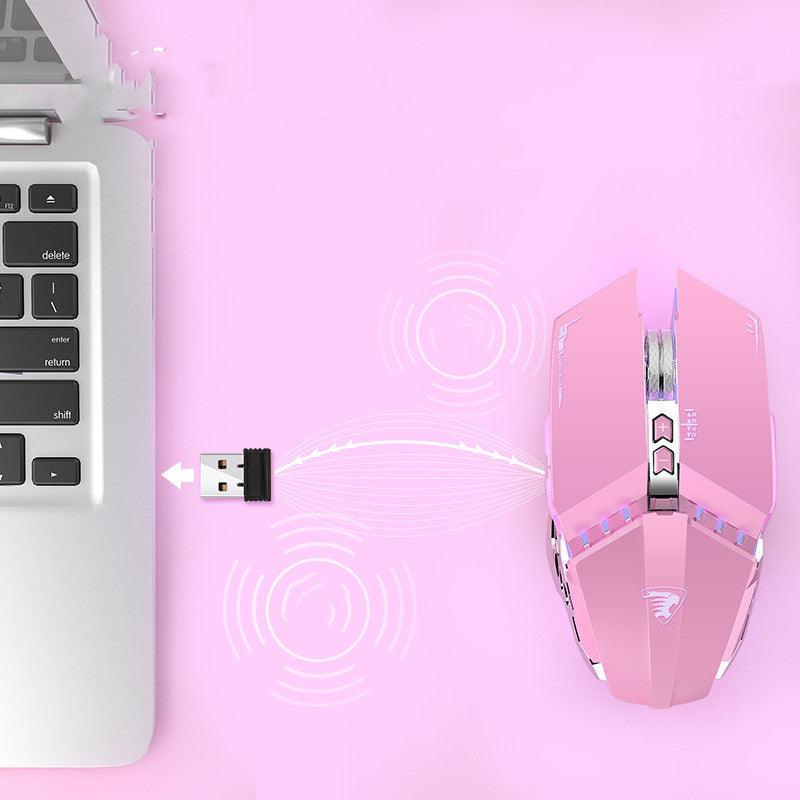 Wireless Bluetooth Mouse Rechargeable Silent Silent Cute Notebook Mouse - Nioor