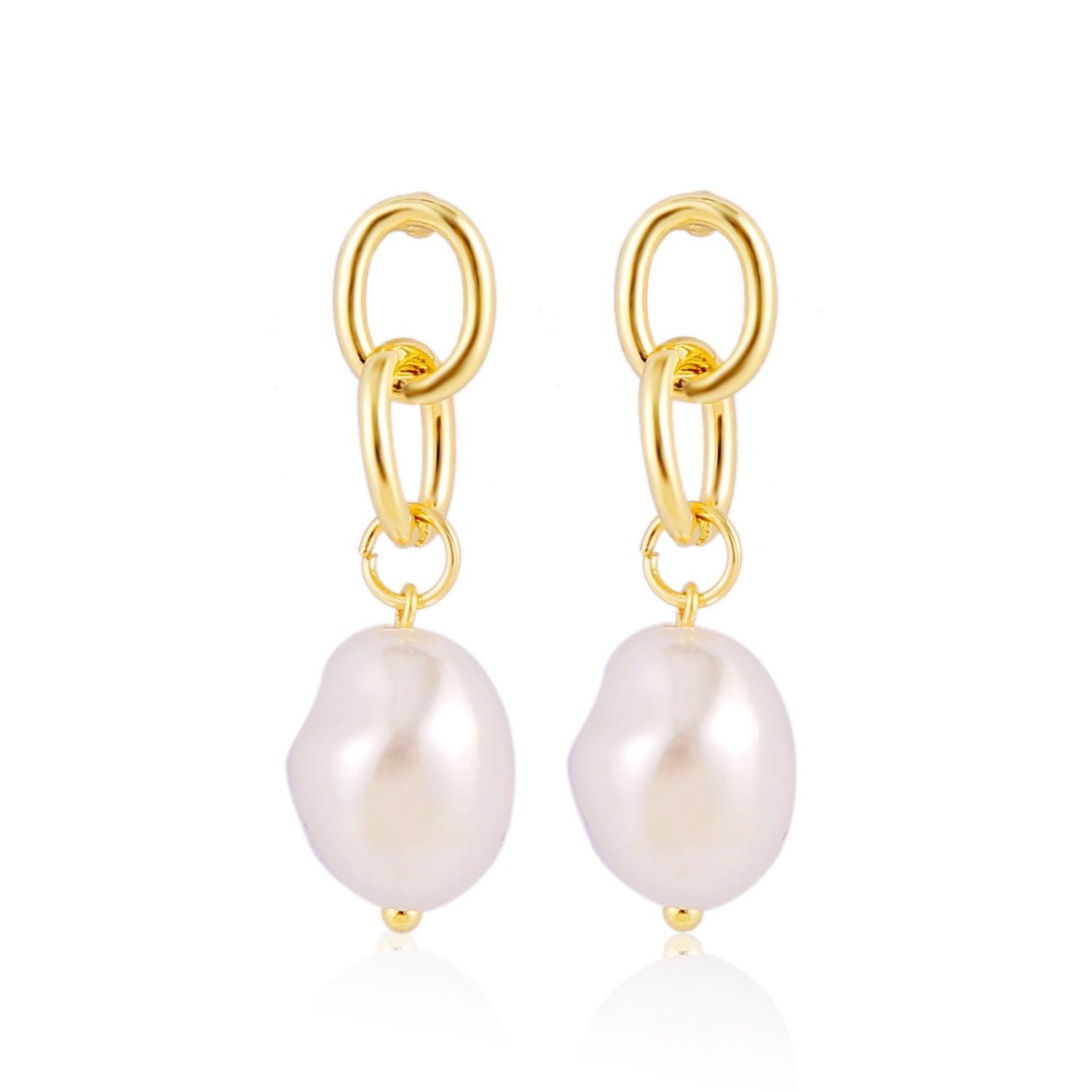 Ladies New Exquisite Pearl Earrings - Nioor