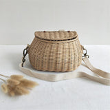 Children's Bicycle Rattan Woven Storage Basket - Nioor