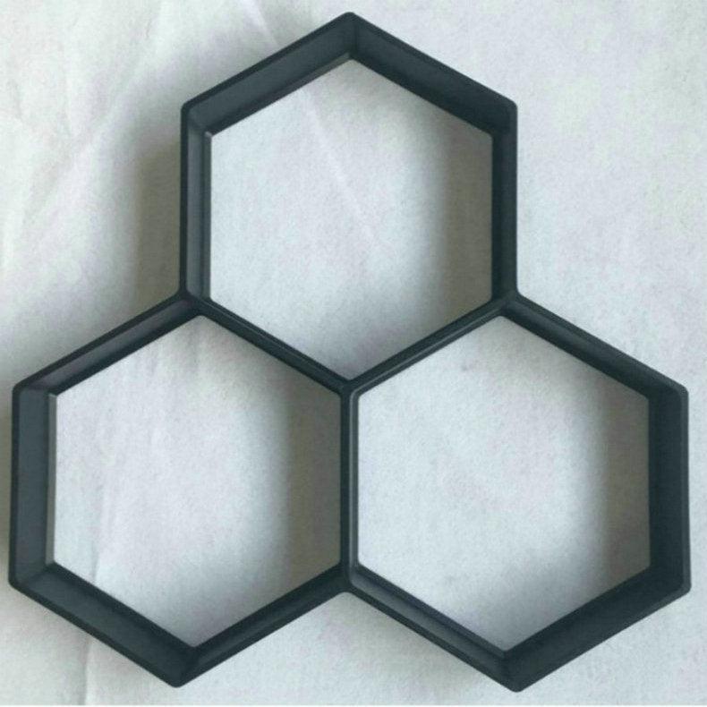 Ultralight diy garden paving mould hexagonal fancy mould - Nioor