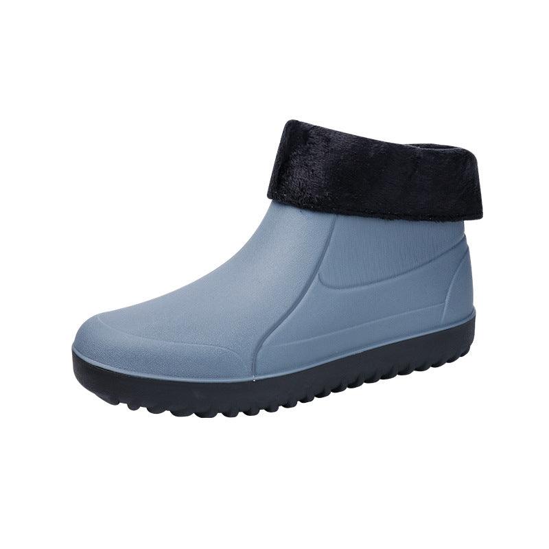 Men's Rain Shoes With Anti Slip Wear-resistant And Warm Sleeves - Nioor