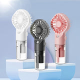 Strong Power Spray Humidification Small Fan Humidification Usb Charging Portable Fan Icy And Refreshing Fan Water Supplement - Nioor