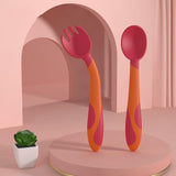 Baby Training Fork Spoon Twist Spoon Children's Tableware Set - Nioor