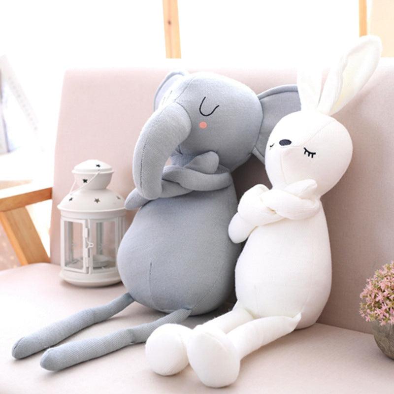 1pc 50cm 2 Patterns Cute Elephant Bunny Doll Simulation plush stuffed toys Baby soothing dolls Smooth feel High quality fabric - Nioor