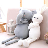 1pc 50cm 2 Patterns Cute Elephant Bunny Doll Simulation plush stuffed toys Baby soothing dolls Smooth feel High quality fabric - Nioor