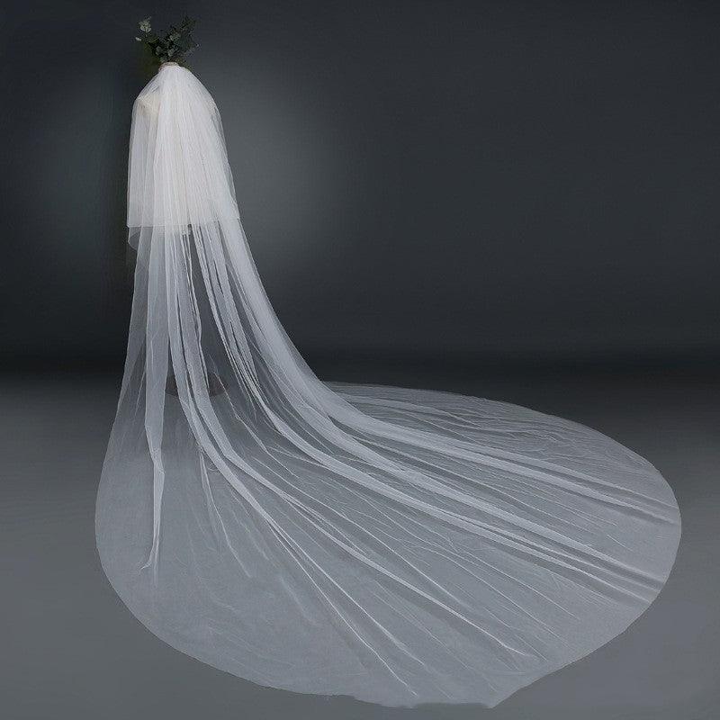 Bridal Wedding Veil Widened Tail - Nioor