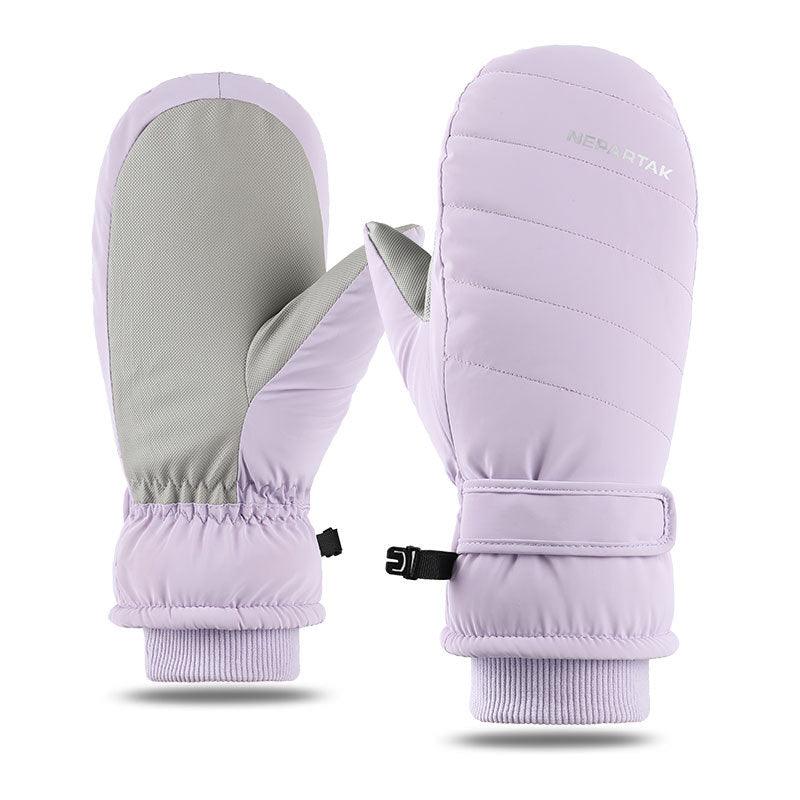 Windproof And Coldproof Thickened Plush Sports Cycling And Skiing Mittens - Nioor