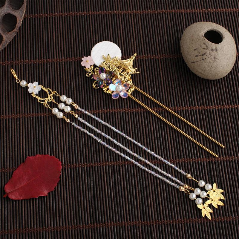 Ancient Costume Hairpin Accessories Tassel Walking Fairy Girl - Nioor