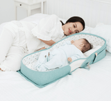 Portable crib can be foldable and mobile anti-pressure - Nioor