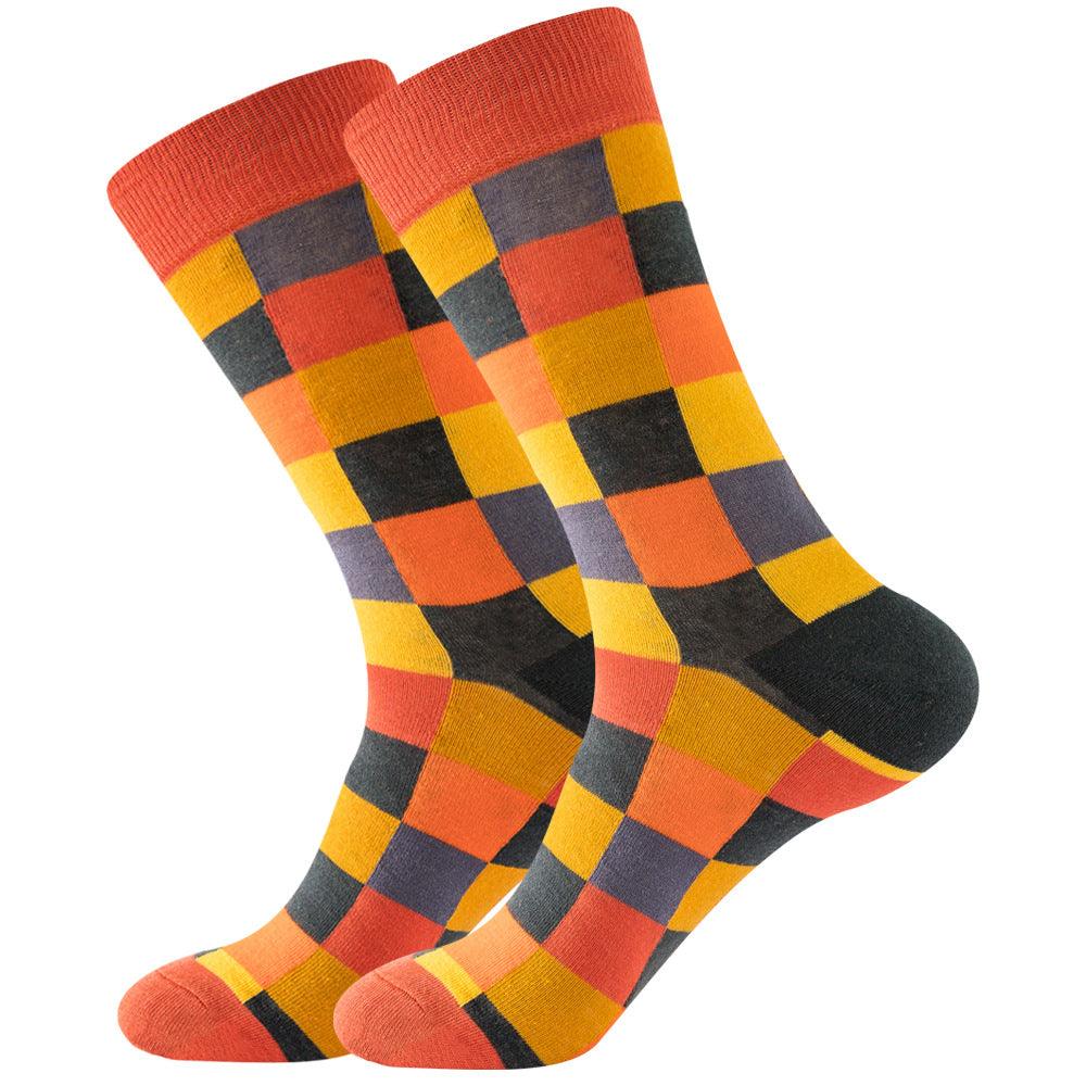 Square Men's Mexican Wave Women's Socks Diamond Trendy - Nioor