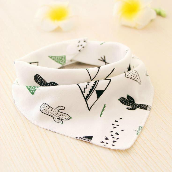 Baby Bibs Waterproof Triangle Cotton Cartoon Child Baberos Bandana Bibs Dribble Bibs Newborn Slabber Absorbent Cloth - Nioor