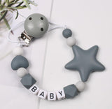 Baby Pacifier Chain Five Pointed Star Gum Anti Dropping Chain - Nioor