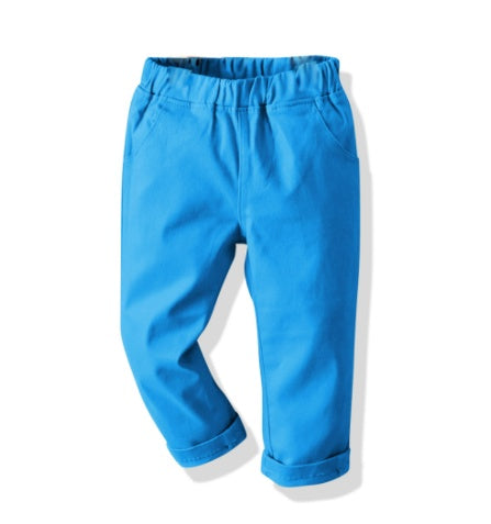 Student School Uniform Pants Baby Cotton Casual Trousers