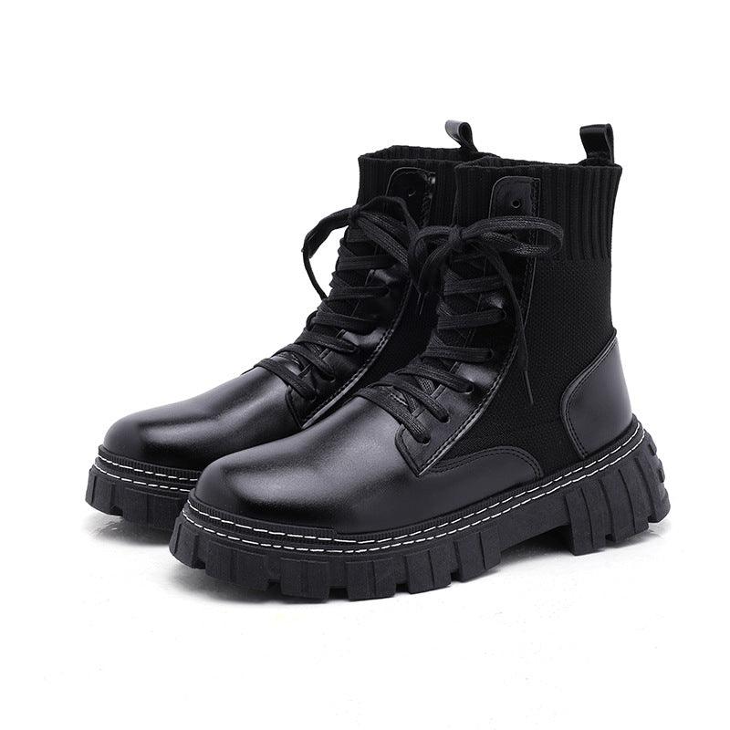 Platform Martin Boots British Style High Top - Nioor