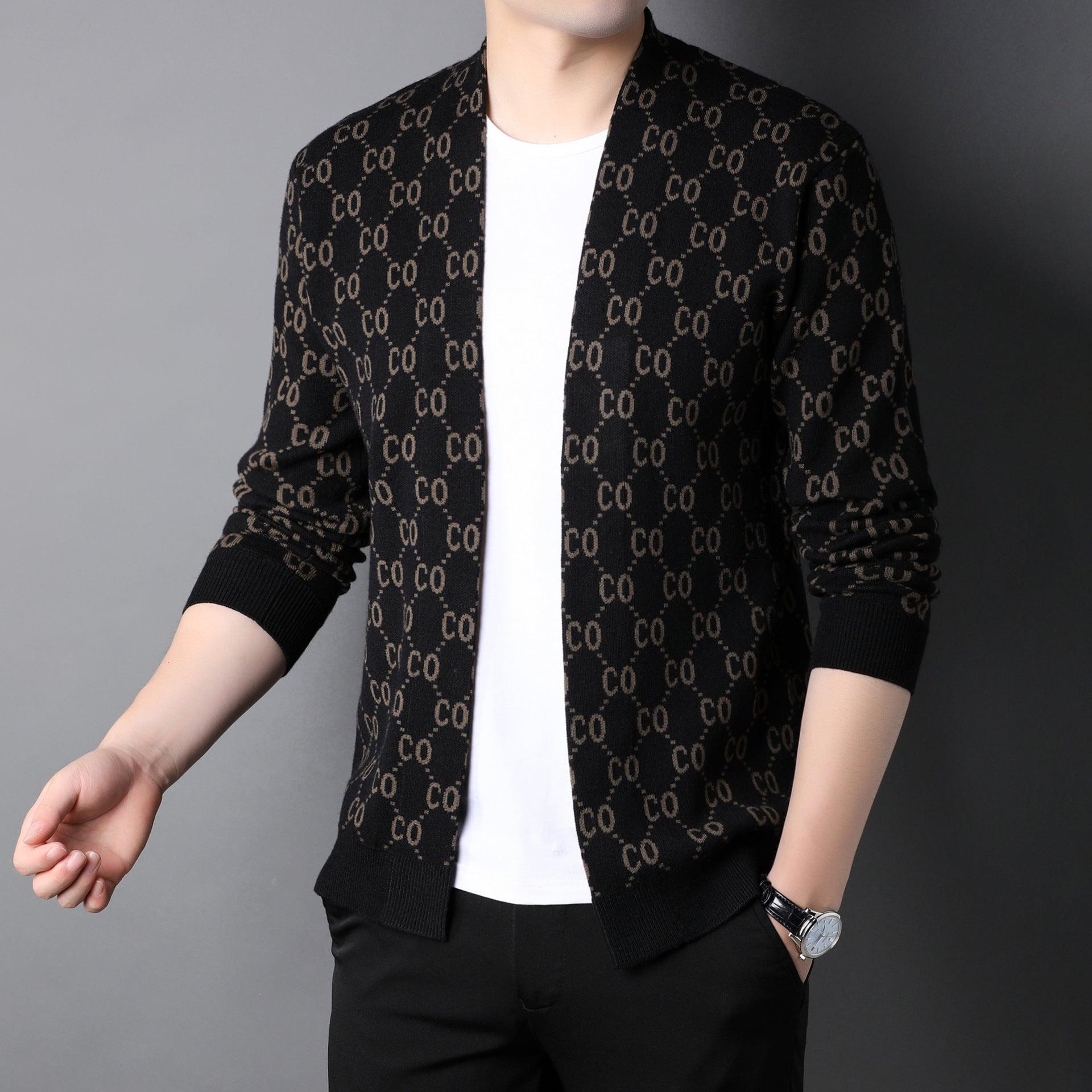 Autumn New Men's Knitted Cardigan Coat - Nioor