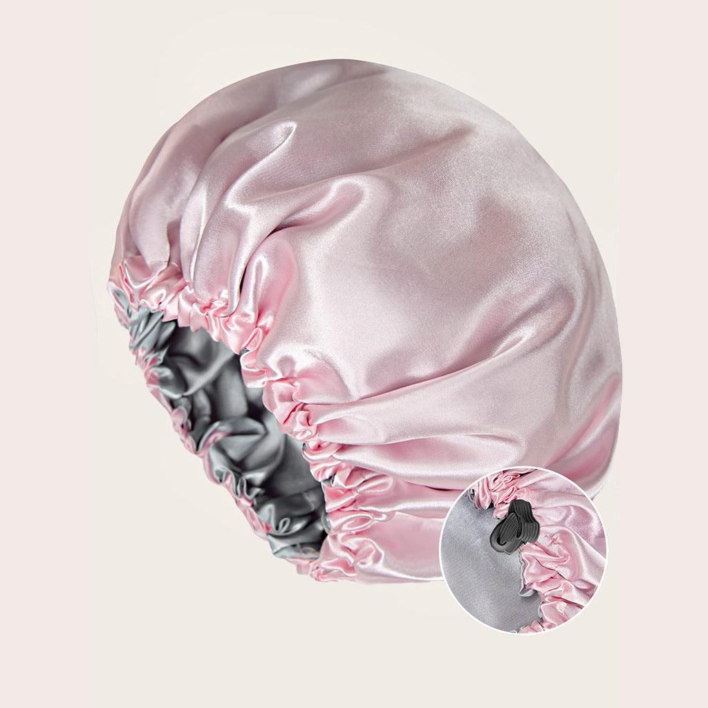 New Women's Fashion Double-layer Satin Sleeping Hat - Nioor