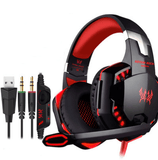 Wired Gaming Headset Headphones Surround Sound Deep Bass Stereo Casque Earphones With Microphone - Nioor