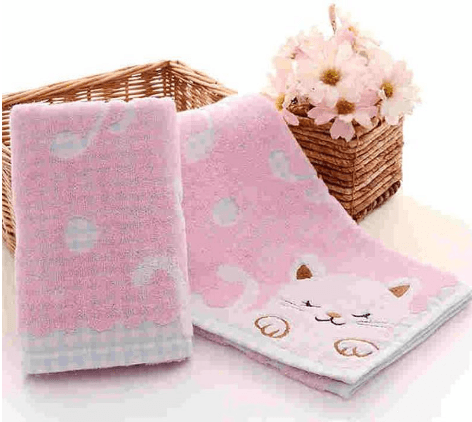 Cute Kitty Cotton Hand Towel - Nioor