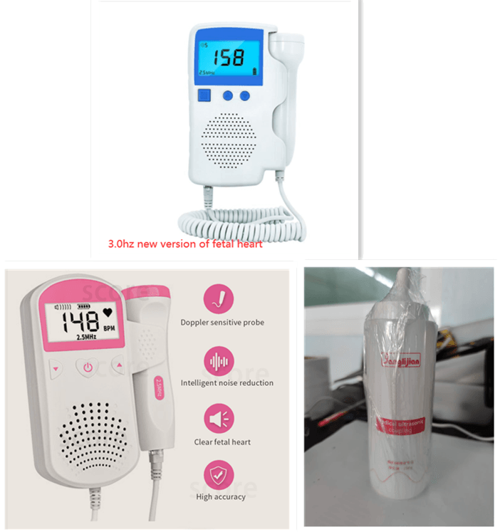 Fetal Heart Rate Monitor Home Pregnancy Baby Fetal Sound Heart Rate Detector - Nioor