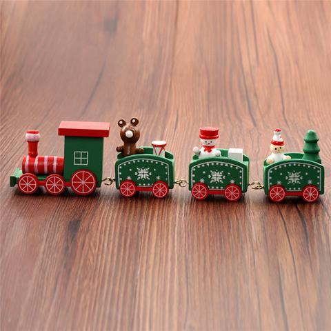 4pcs Mini Wood Train Toys - Nioor