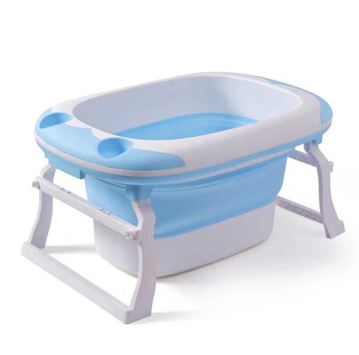 Baby folding tub large can sit thick bath tub