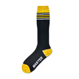 Nylon Striped High Tube Football Socks For Athletic Durability - Nioor