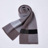 Plaid knitted wool scarf - Nioor