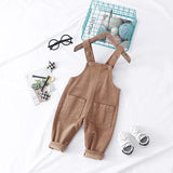 Fashion Simple Solid Color Children's Overalls