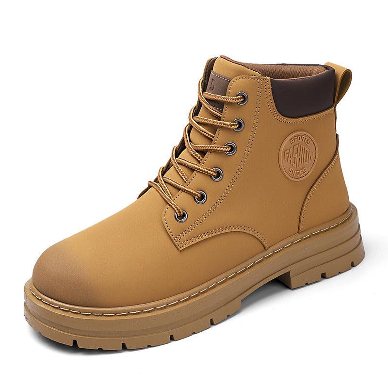 High Top Men's Work Boots Martin Boots With Thick Soles England - Nioor