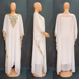 European And American Embroidery Lace Muslim Robe Dress