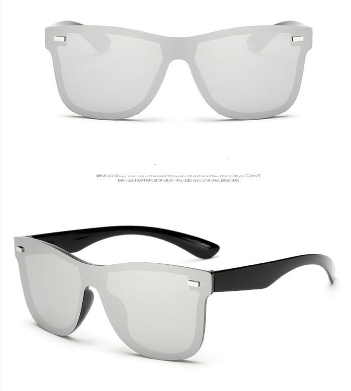 New Siamese Reflective Lens Sunglasses Retro Men and Women Driving Sunglasses Classic 007 Sunglasses