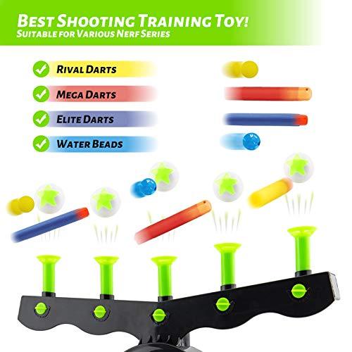 Shooting Targets For Guns Shooting Game Glow In The Dark Floating Ball Target Practice Toys For Kids Boys Hover Shot 1 Blaster Toy Gun 10 Soft Foam Balls 3 Darts Gift,Amazon Platform Banned - Nioor