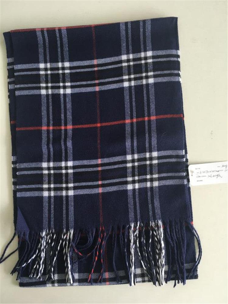 Faux Cashmere Scarf Solid Color Winter - Nioor