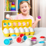 Baby Learning Educational Toy Smart Egg Toy Games Shape Matching Sorters Toys Montessori Eggs Toys For Kids Children - Nioor