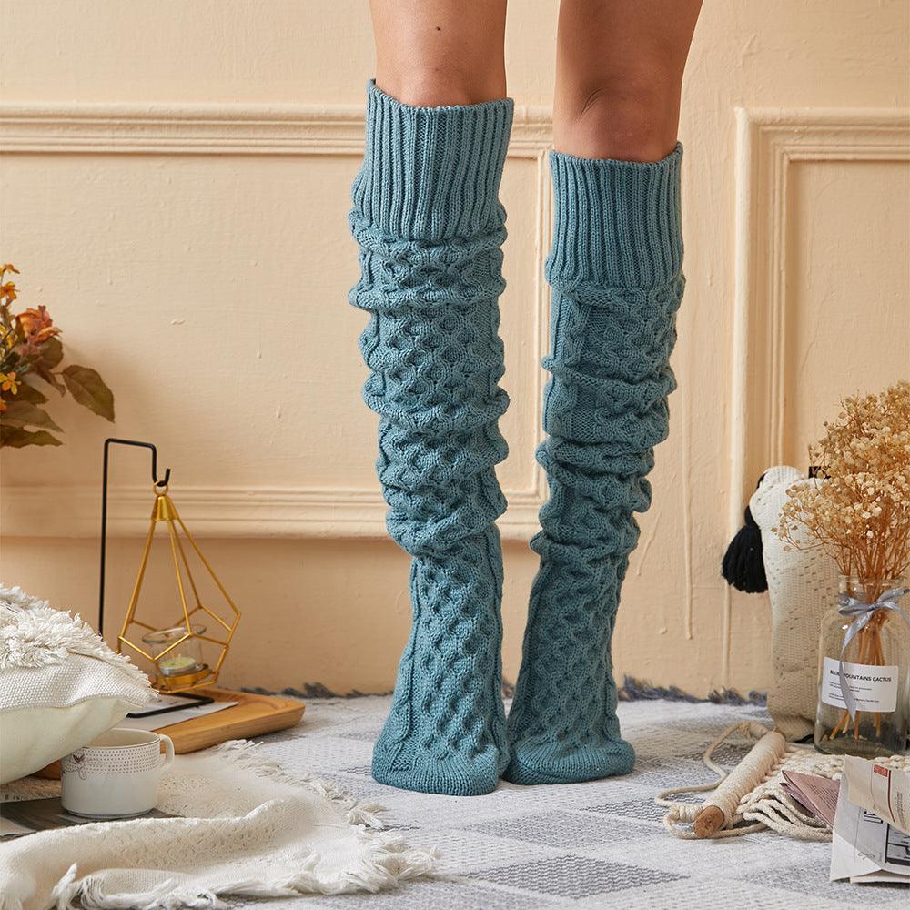 Long Tube Woolen Yarn Socks - Nioor